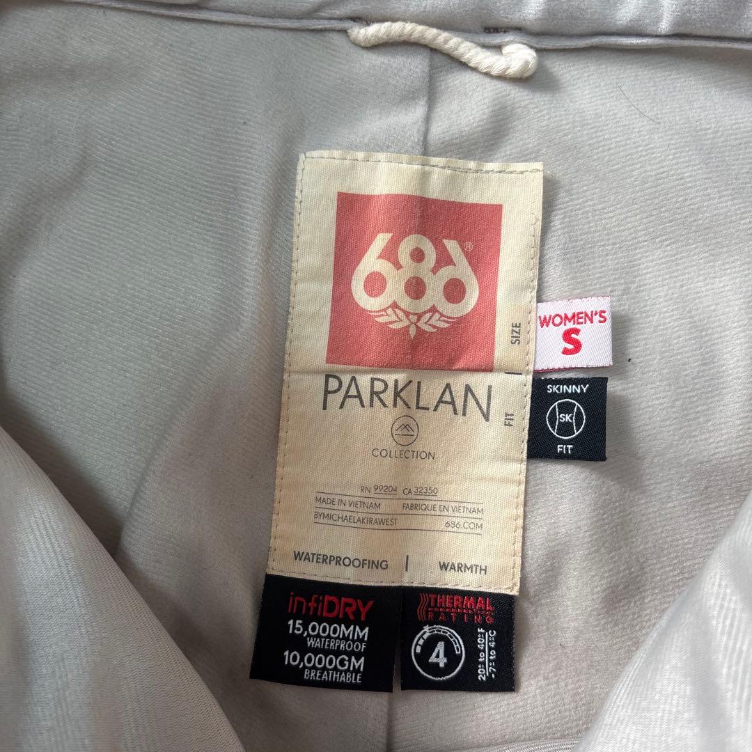 686 PARK LAN レディース　ウェア　赤　迷彩パンツ スノーボード　S