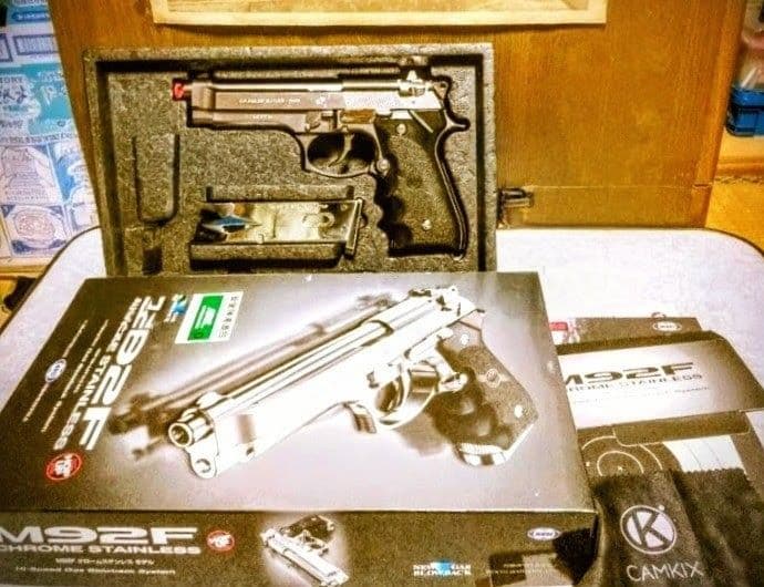 東京マルイ・M92Fクロームステンレス・ガスブローバックガン