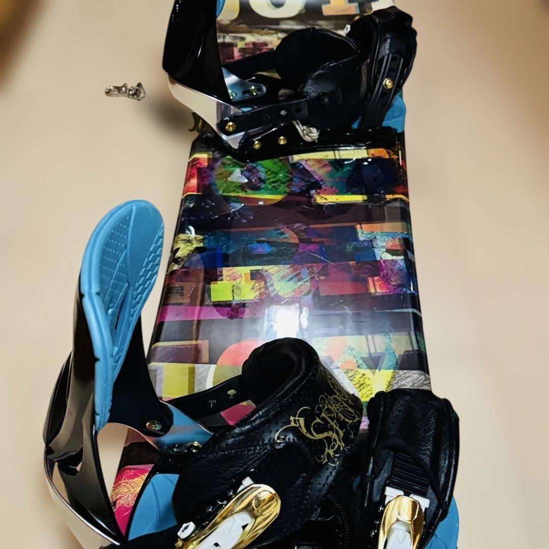 152cmカラフル スノーボード ビンディング付き格安特価初心者おすすめ