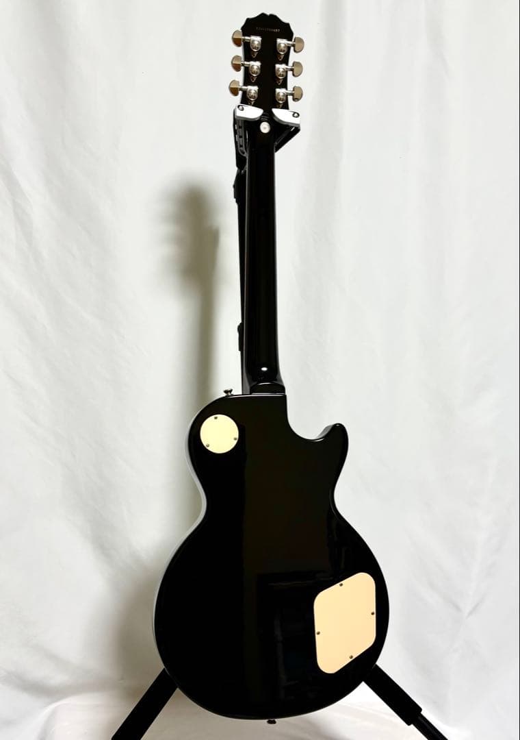 【新品弦張替済】Epiphone レスポール スタンダード エボニー レフティー
