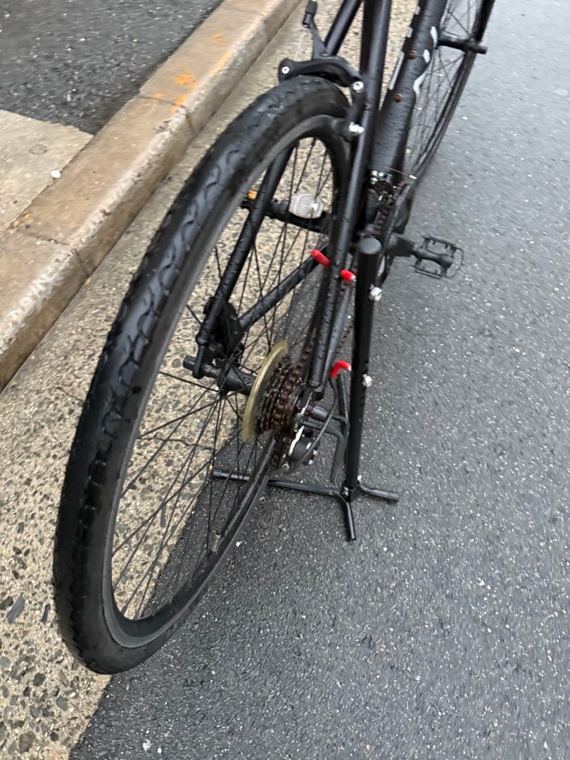 113 自転車 美品 大阪市 【引取り限定】 28インチ 変速付 クロスバイク