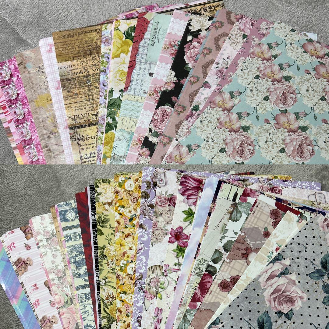 コラージュ素材 海外マステ デザインペーパー まとめ売り ⑩