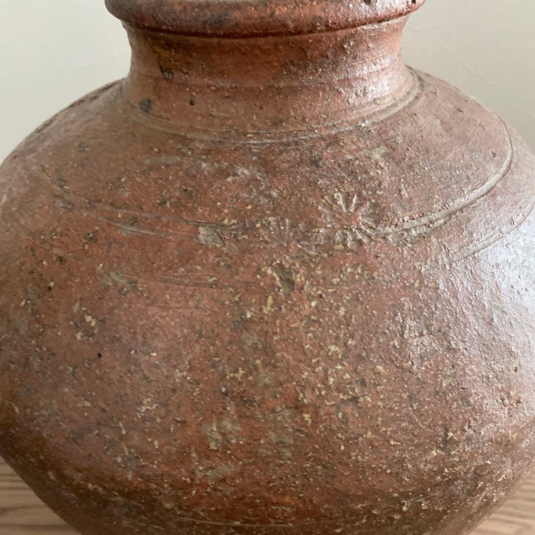 陶器　壺　花入　特大