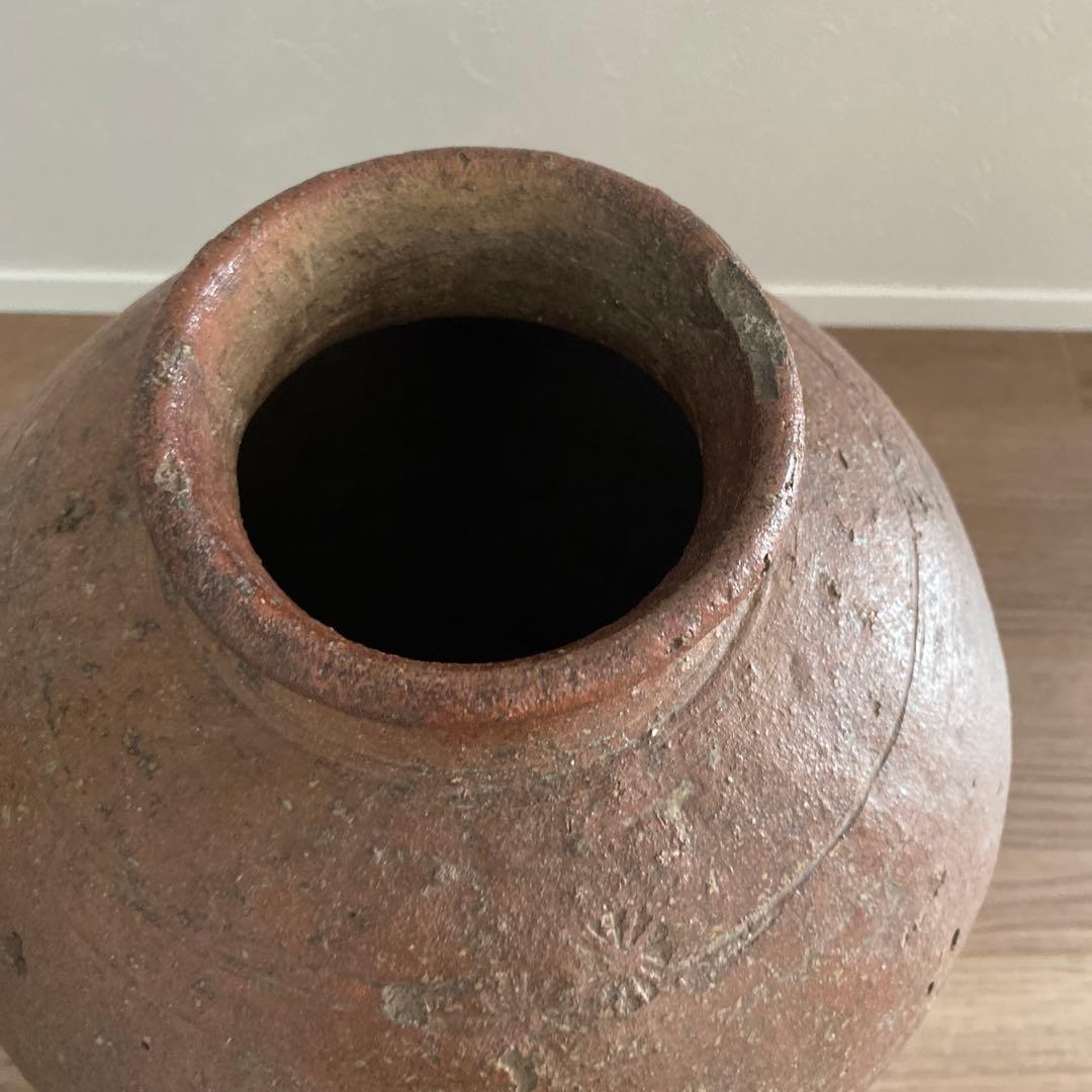 陶器　壺　花入　特大