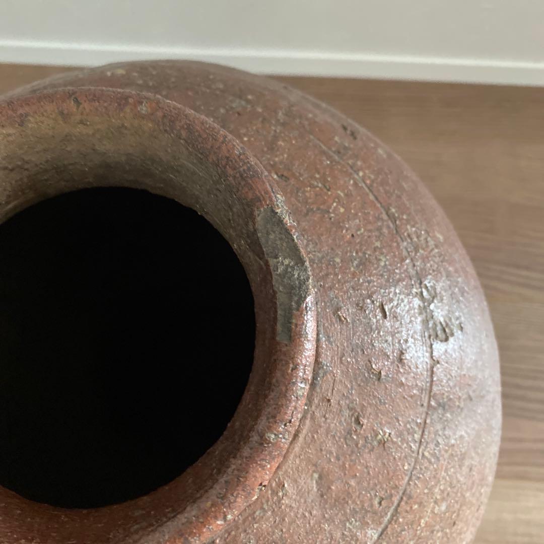 陶器　壺　花入　特大