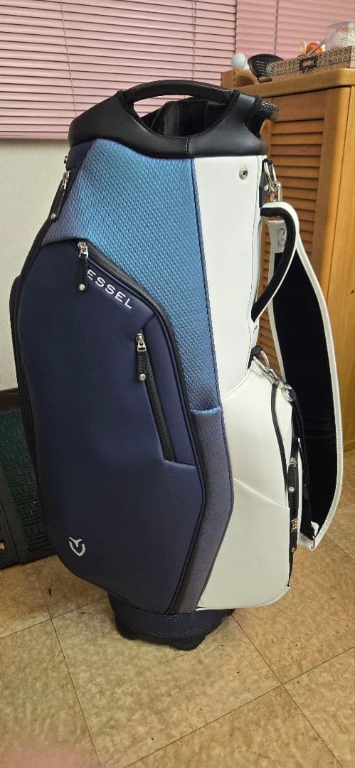 Vessel ゴルフバッグ ネイビー/ホワイト