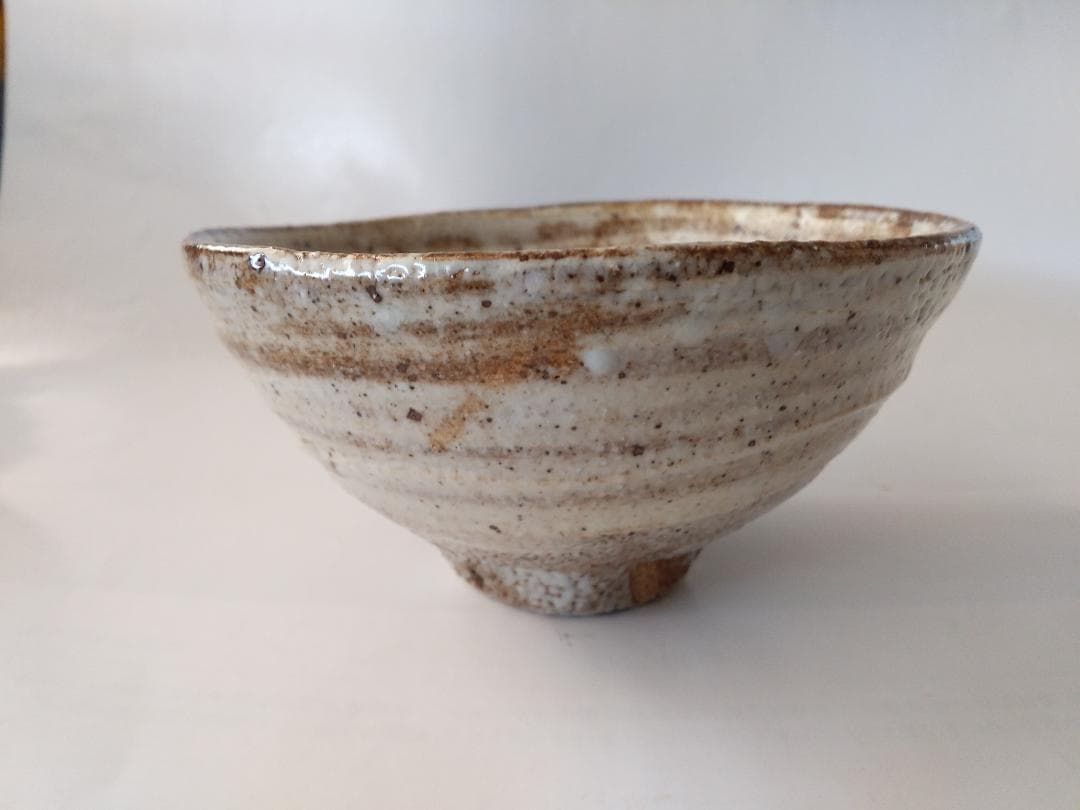 灰釉鉄彩茶碗 喜兵窯 猪飼祐一 作 茶碗 共箱 共布 栞 茶器 抹茶碗 新品