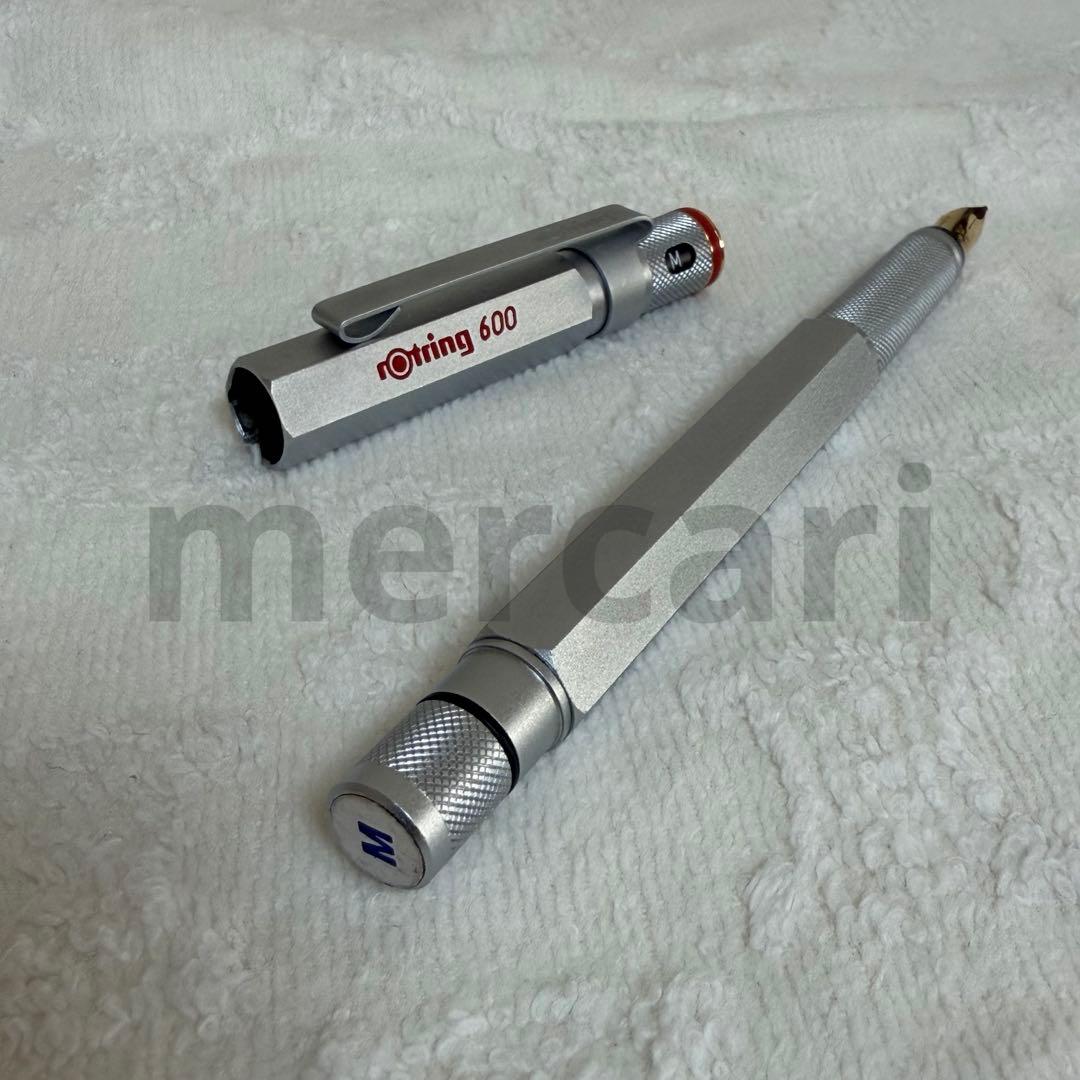 【貴重】ロットリング*600G万年筆*シルバーM-nib
