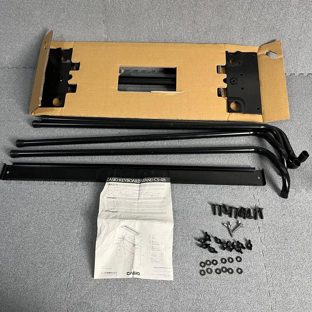 送料込み【美品】CASIO 光ナビゲーションキーボード　スタンド付　2点セット