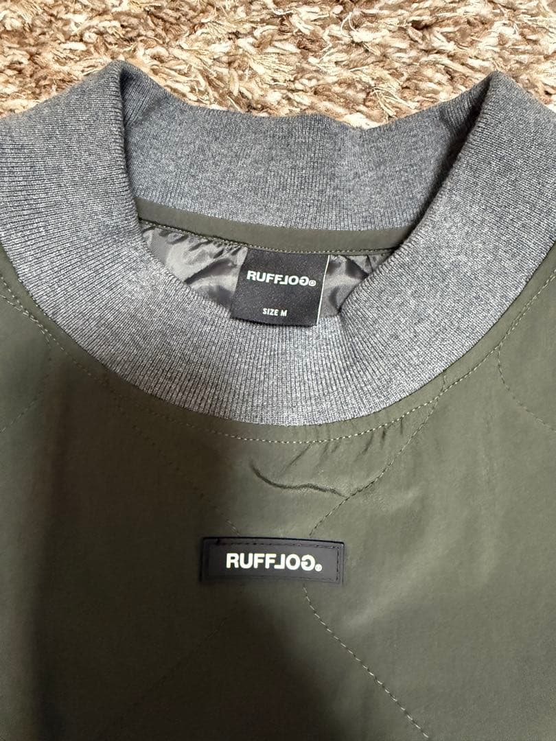 ラフロッグ　モックネック　プルオーバー M グレー