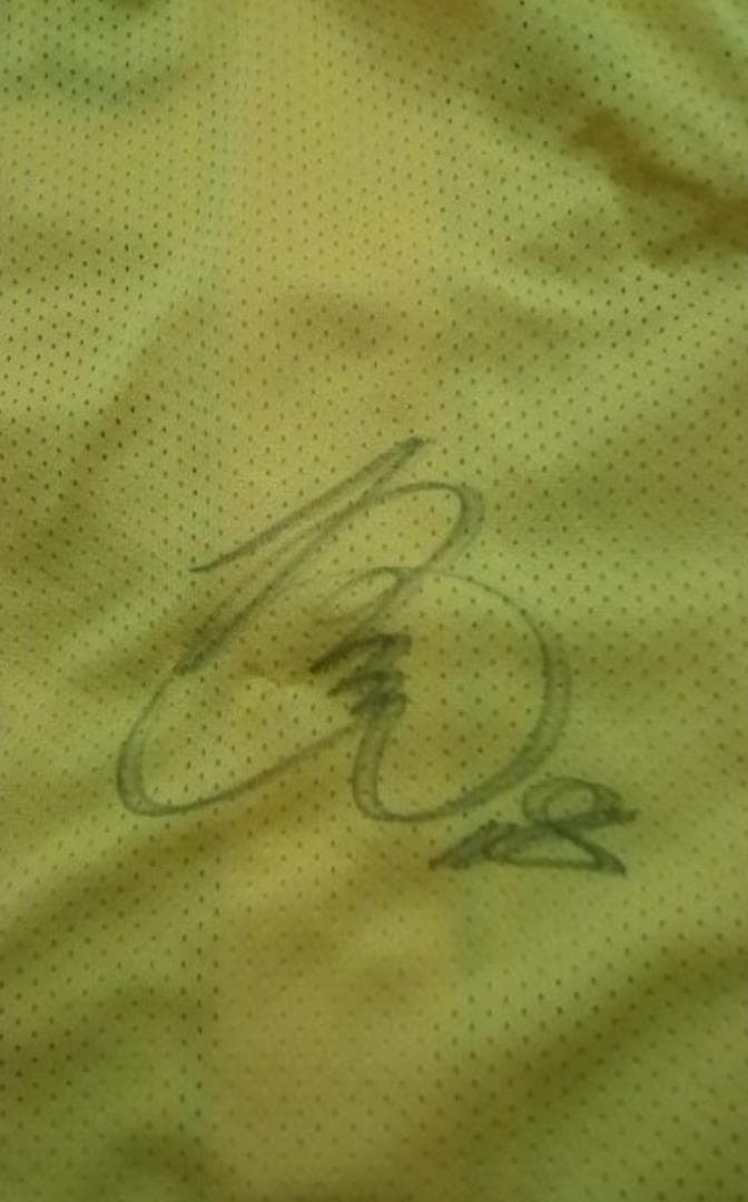 元阪神　杉山直久直筆サイン入り阪神ファンクラブレプリカユニフォーム