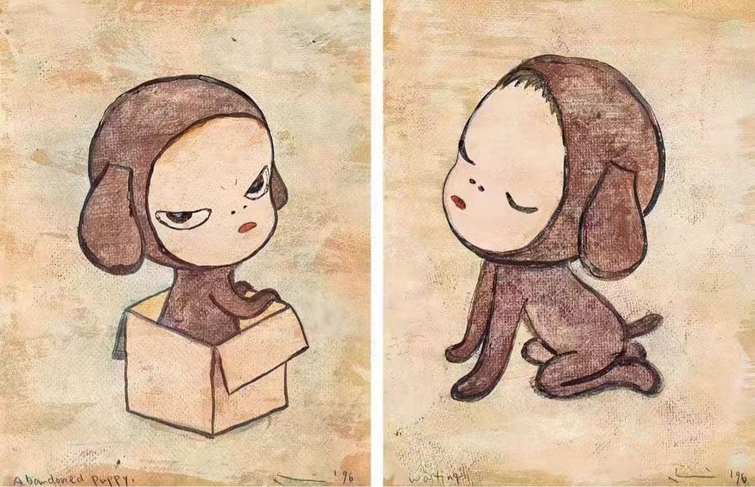 奈良美智『忘れられた子犬、待っている』