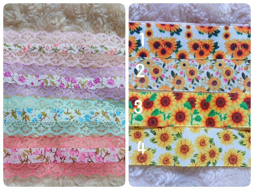 トリミング チョーカー リボン