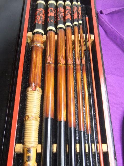 和竿　根付き古竹矢竹　タナゴ竿　118