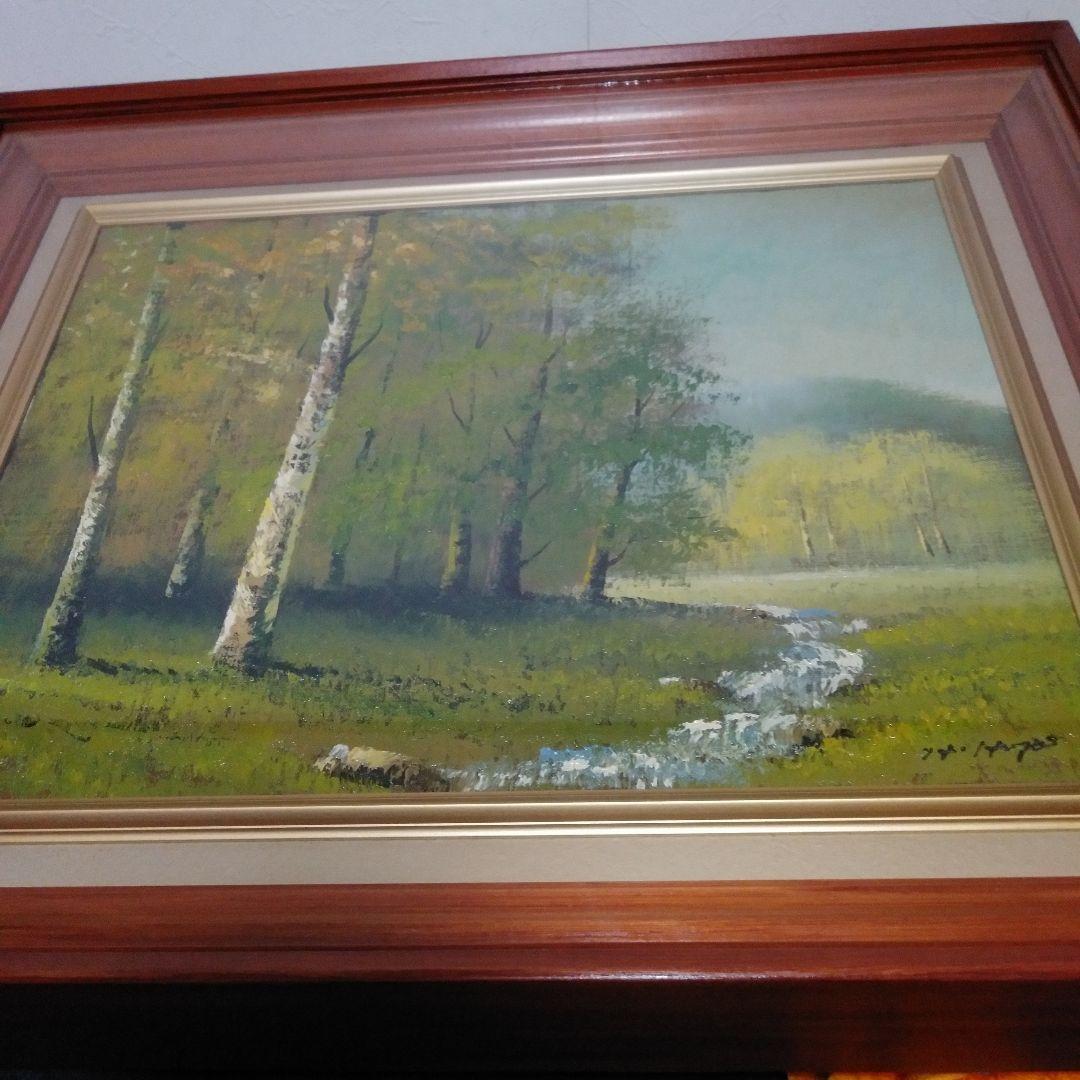 油絵　額入り(風景画)