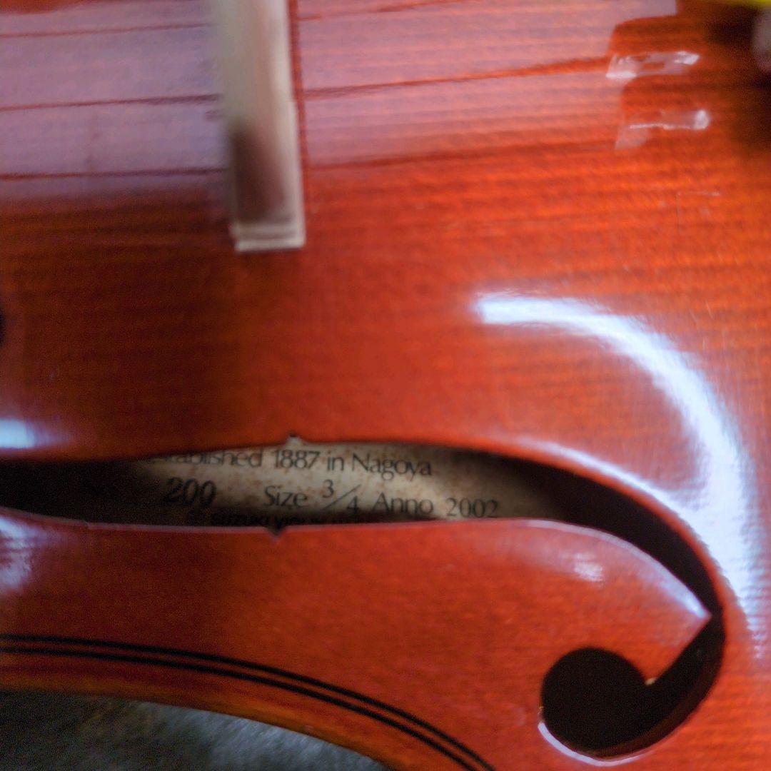 【極美品】 スズキ バイオリン No.200 3/4サイズ 2002年製