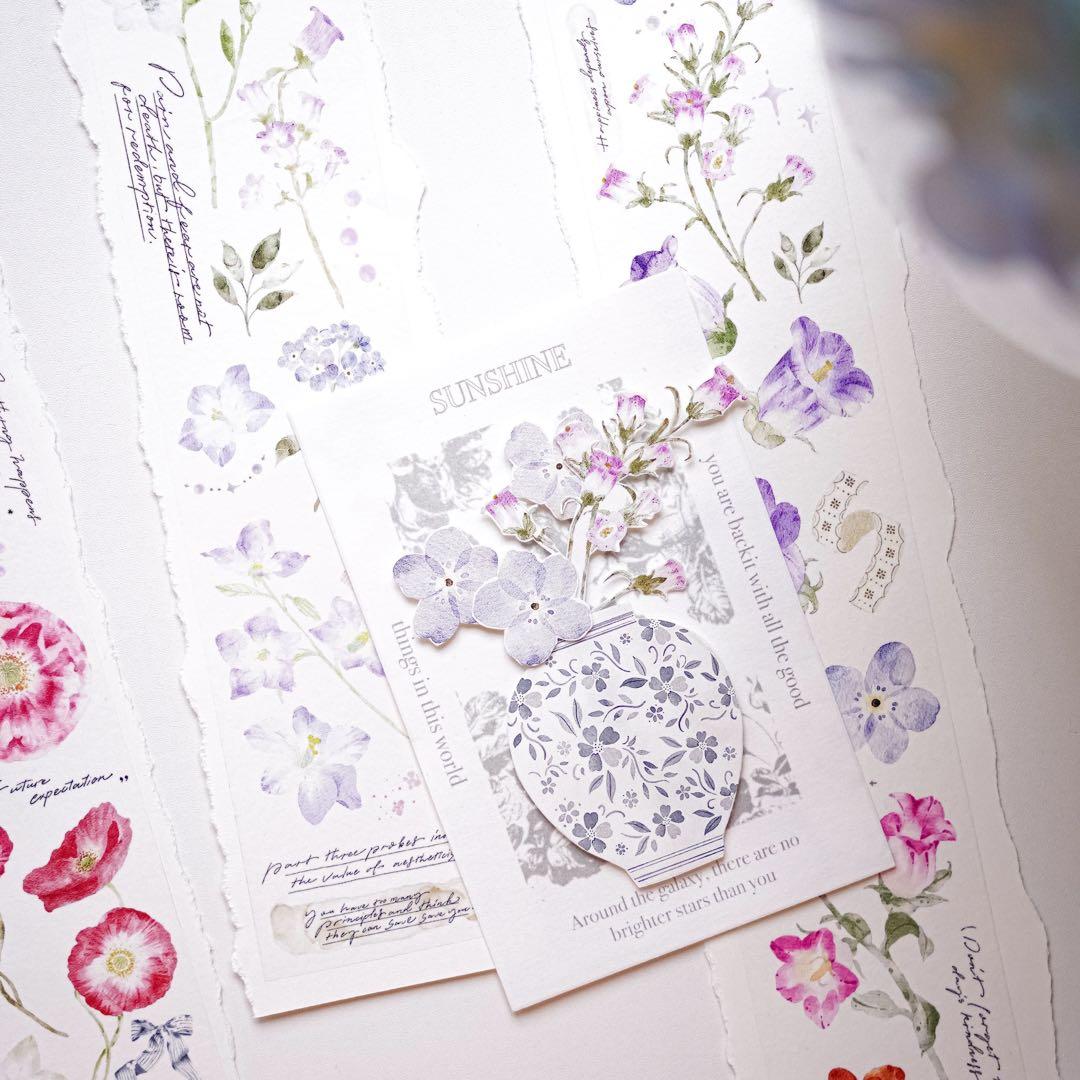 ⭐️SALE⭐️ 媛子文创《一抹春》海外マスキングテープ　マステ 【1875】