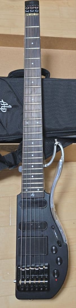 Alp AD-80 エレキギター ブラック 折り畳み可能コンパクトギター
