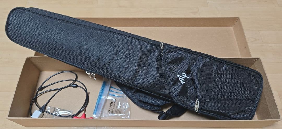 Alp AD-80 エレキギター ブラック 折り畳み可能コンパクトギター