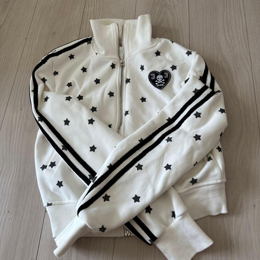 スタースポーティージップアップ　ホワイト ギャル 00s fairy grung