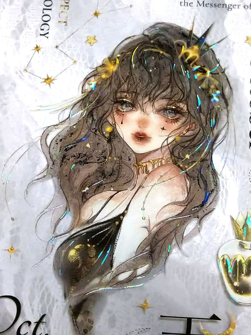 ✩のこり２✩J776＃星宫缪神(贝壳光)切り売り海外人物マステ女の子 　予星社