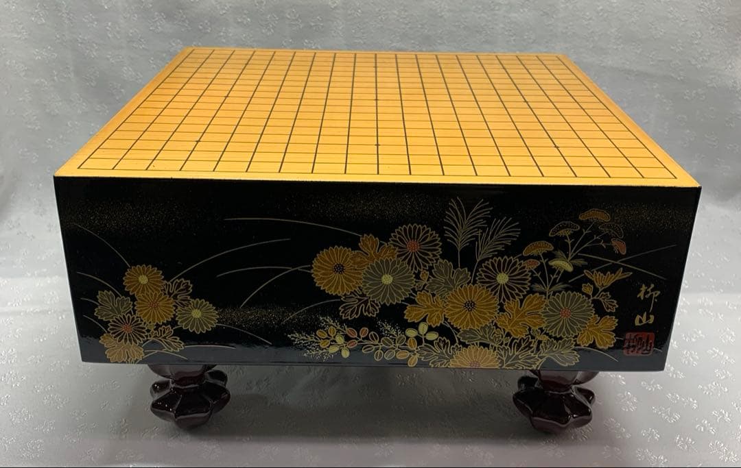 漆芸碁盤　ミニサイズ　柳山作　美品
