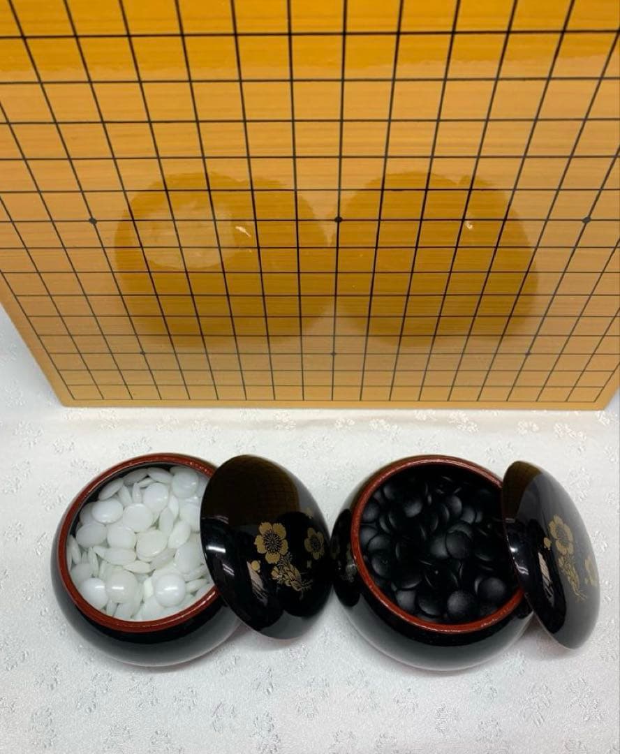 漆芸碁盤　ミニサイズ　柳山作　美品