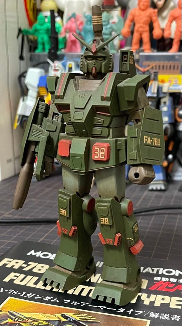 1/144 MSVガンダムフルアーマータイプ プラモデル 旧キット 全塗装