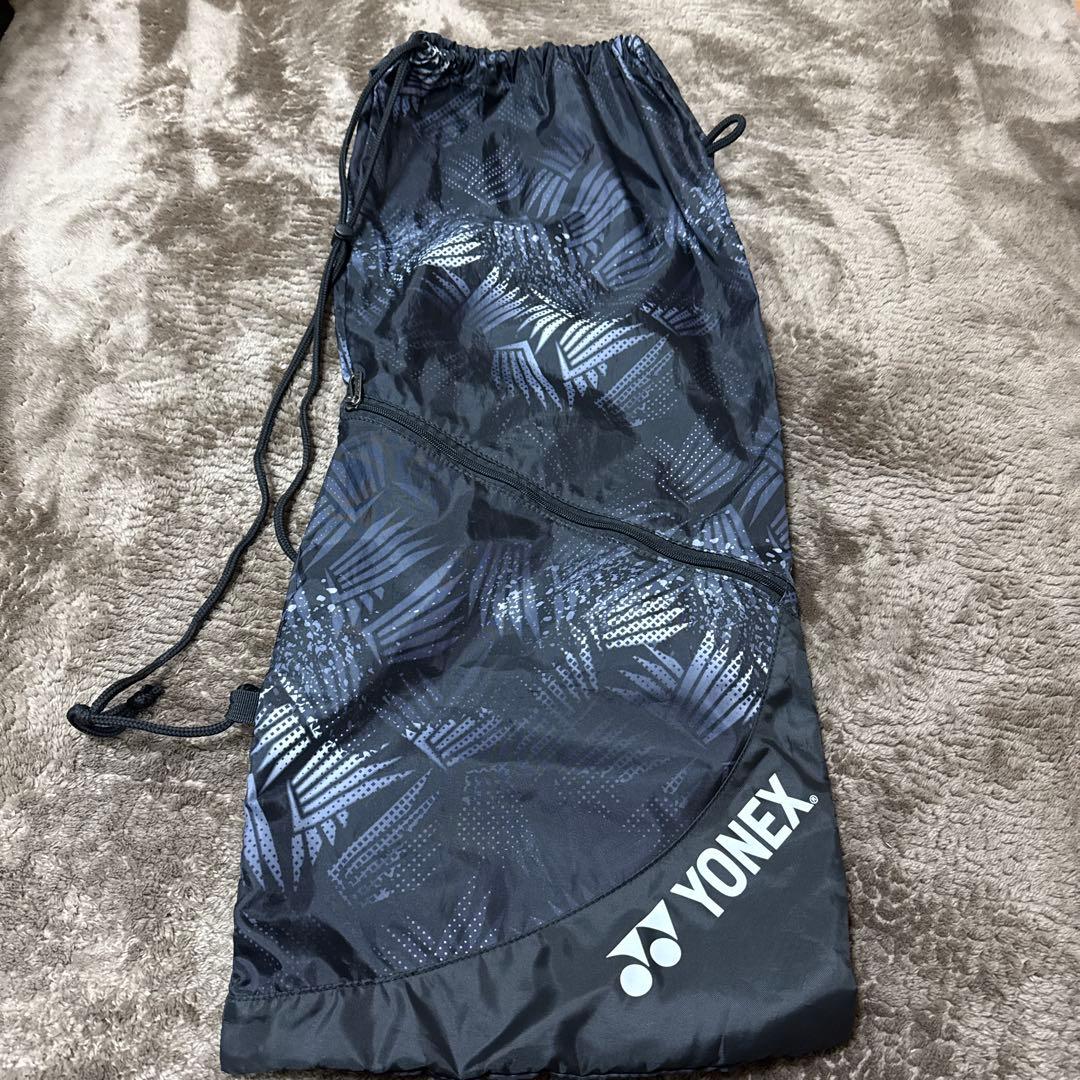 キズナJAPANバドミントンラケット 黒/黄色 ラケットケース 黒