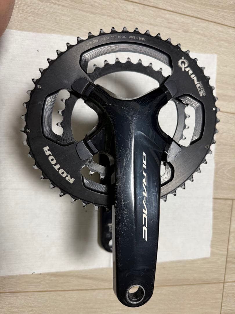 DURA-ACE クランクセット50/34 170mm +rotor楕円リング