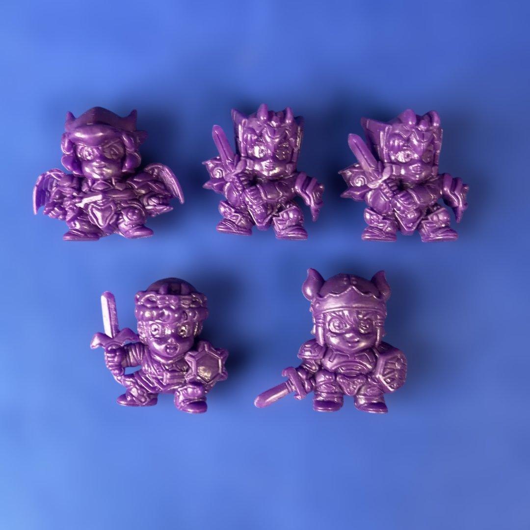 【希少】甲竜伝説ヴィルガスト 消しゴム フィギュア 戦士&モンスター　紫