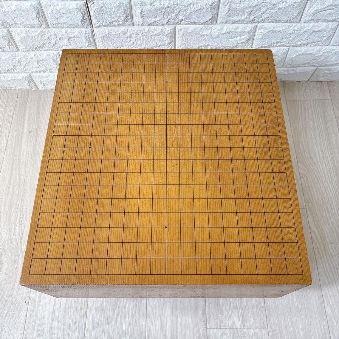 囲碁セット 天柾 5.7寸 蛤碁石 36号 174個 那智黒 179個 特大碁笥