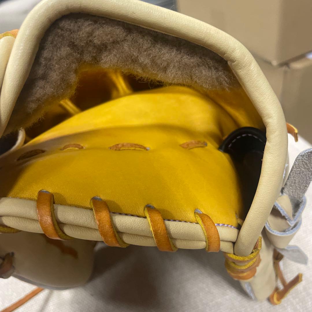 ZETT 硬式野球グローブ クリーム色