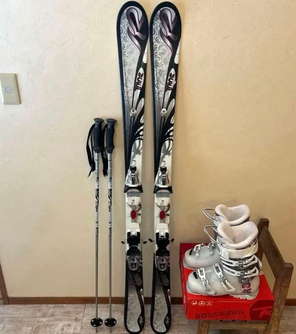 ◾️カービングスキーセット　板149㎝　ブーツ24.5㎝　女性用　レディース用