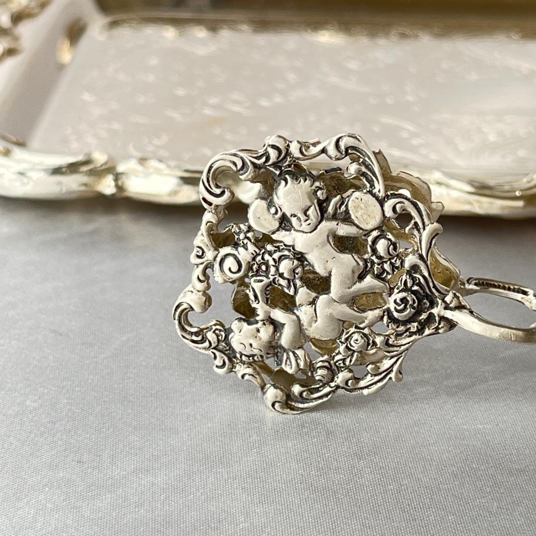 【 Bodemer】 天使の透かしのクッキートング【純銀】薔薇