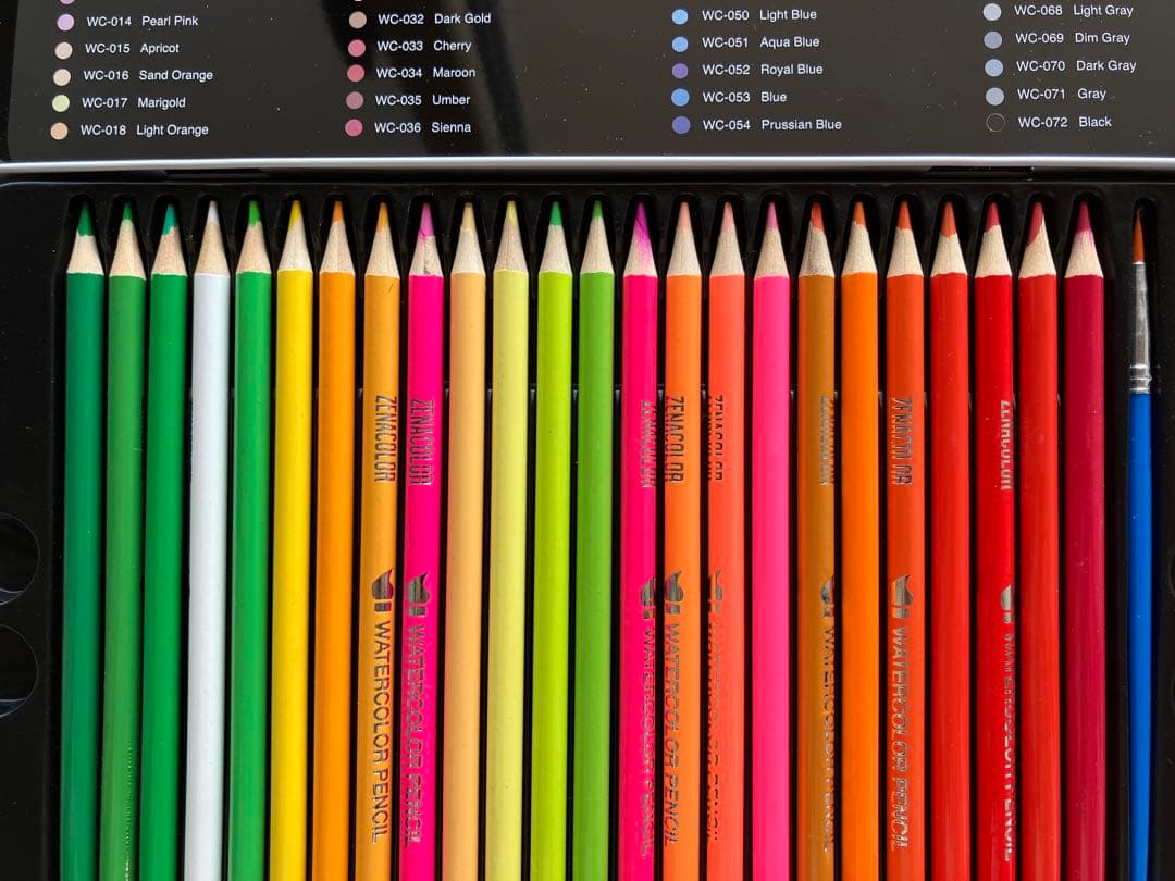 新品未使用 ZENACOLOR 色鉛筆 72色(生産終了)