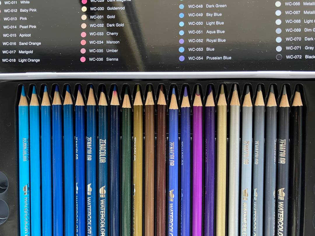 新品未使用 ZENACOLOR 色鉛筆 72色(生産終了)