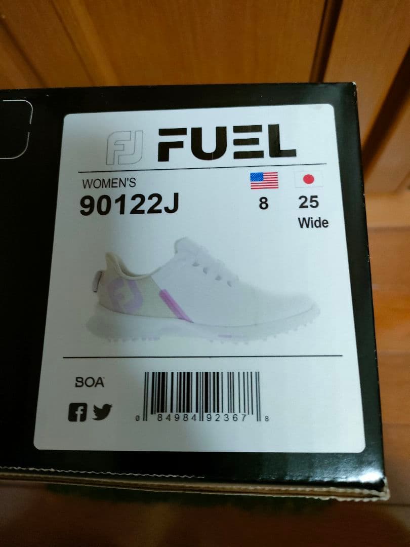 【新品】フットジョイ BOA Footjoy スパイクレス　25ｃｍ　軽量