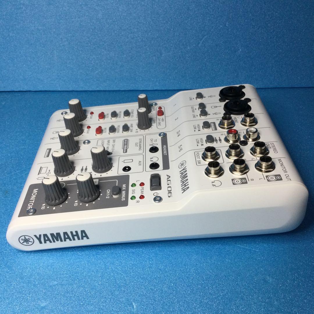 YAMAHA ヤマハ★AG06MK2★白　数回使用の美品です。箱は痛みあり。