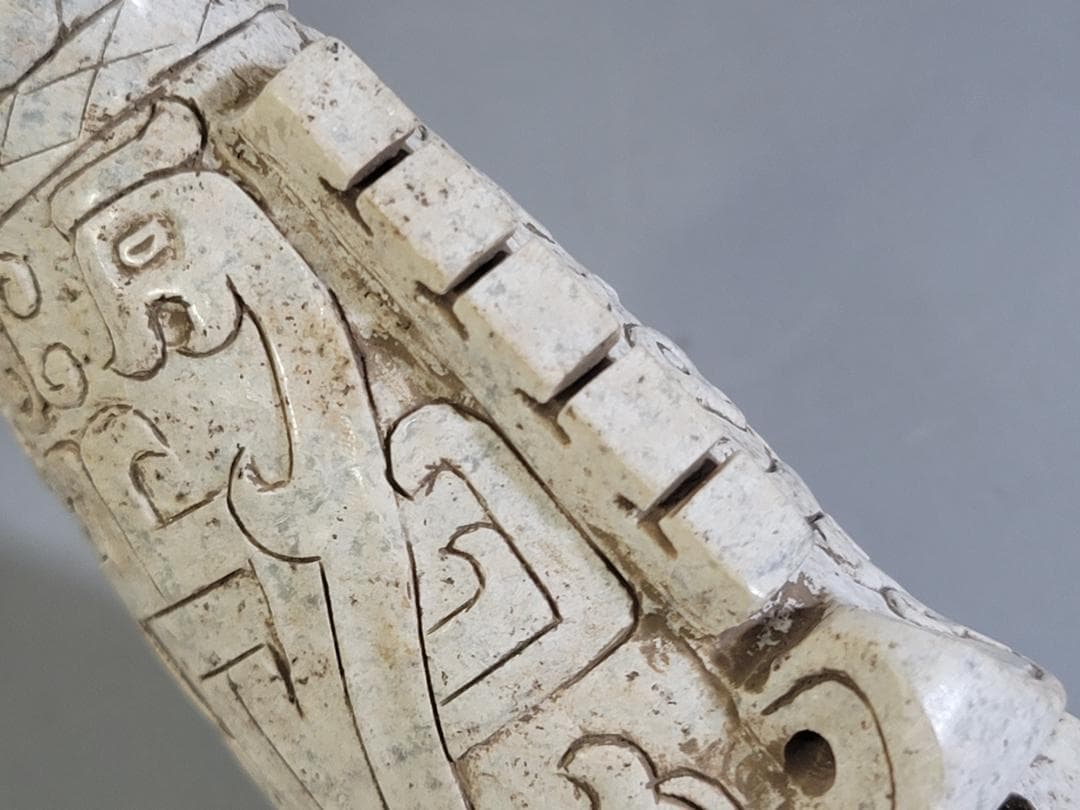 中国 石刻 人物 刃 置物 二件 DT379