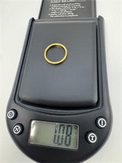 K18ゴールド エンボスリング1.08g 9号