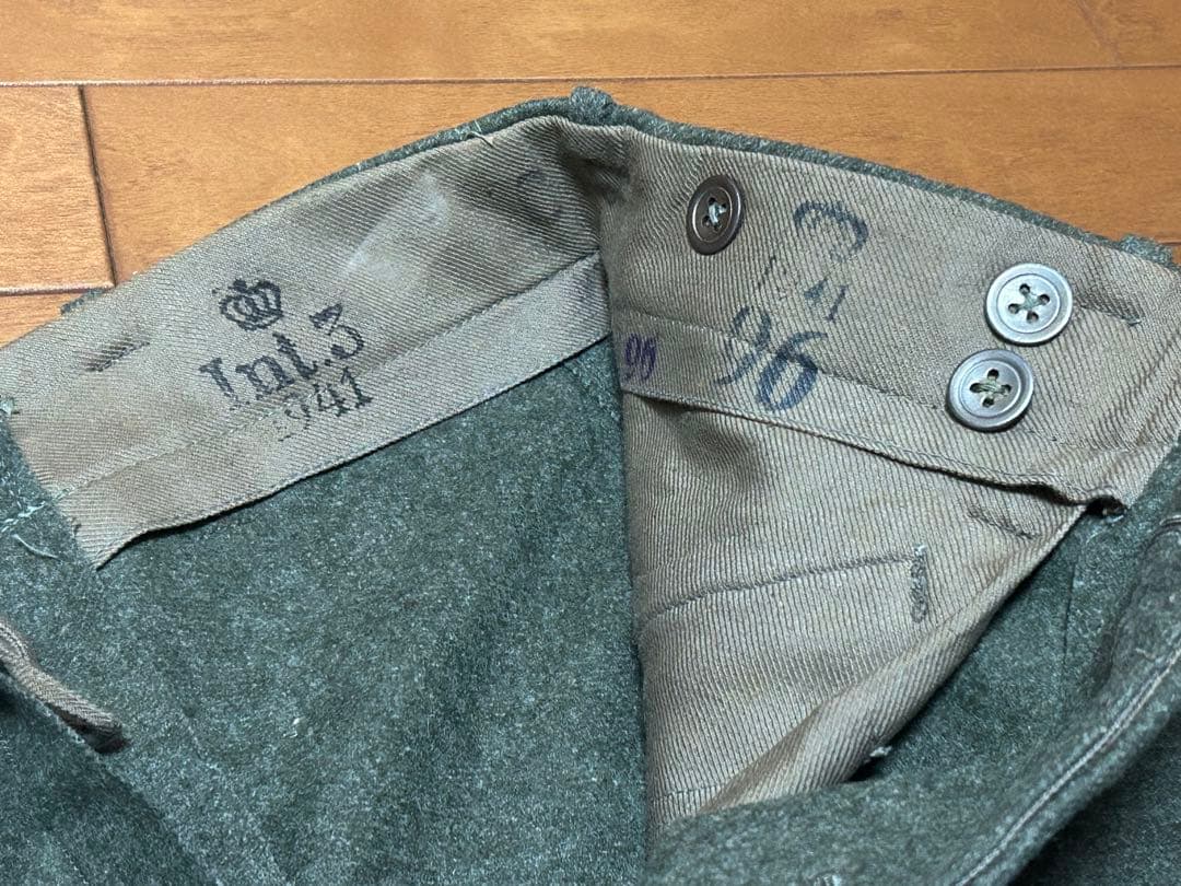 スウェーデン軍　M39ウールカーゴパンツ　軍パン　サバゲー　実物　グレー