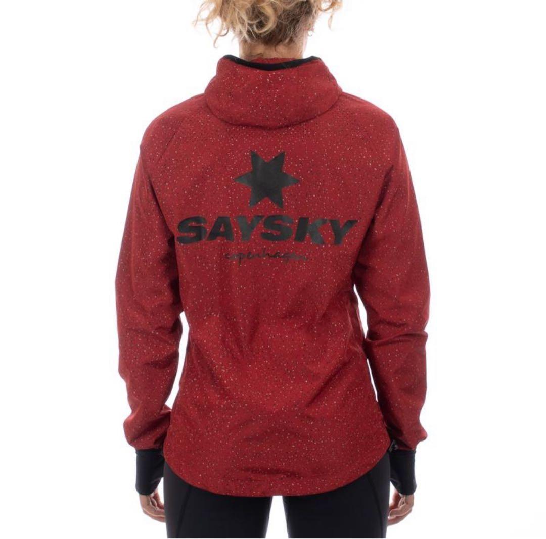 t*a様 SAYSKY セイスカイ ランニングジャケット レッドマラソントライア