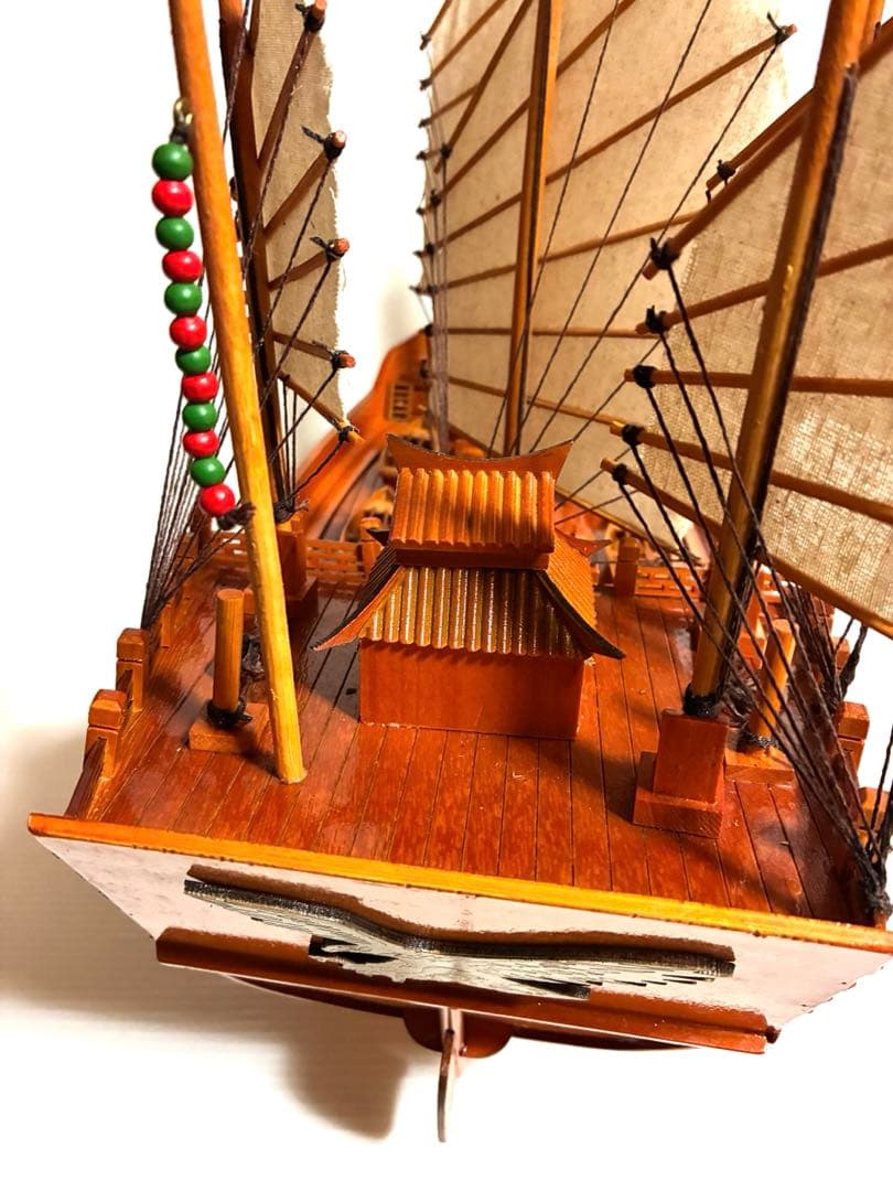 希少品　椴松　帆船模型　鄭和『宝船』