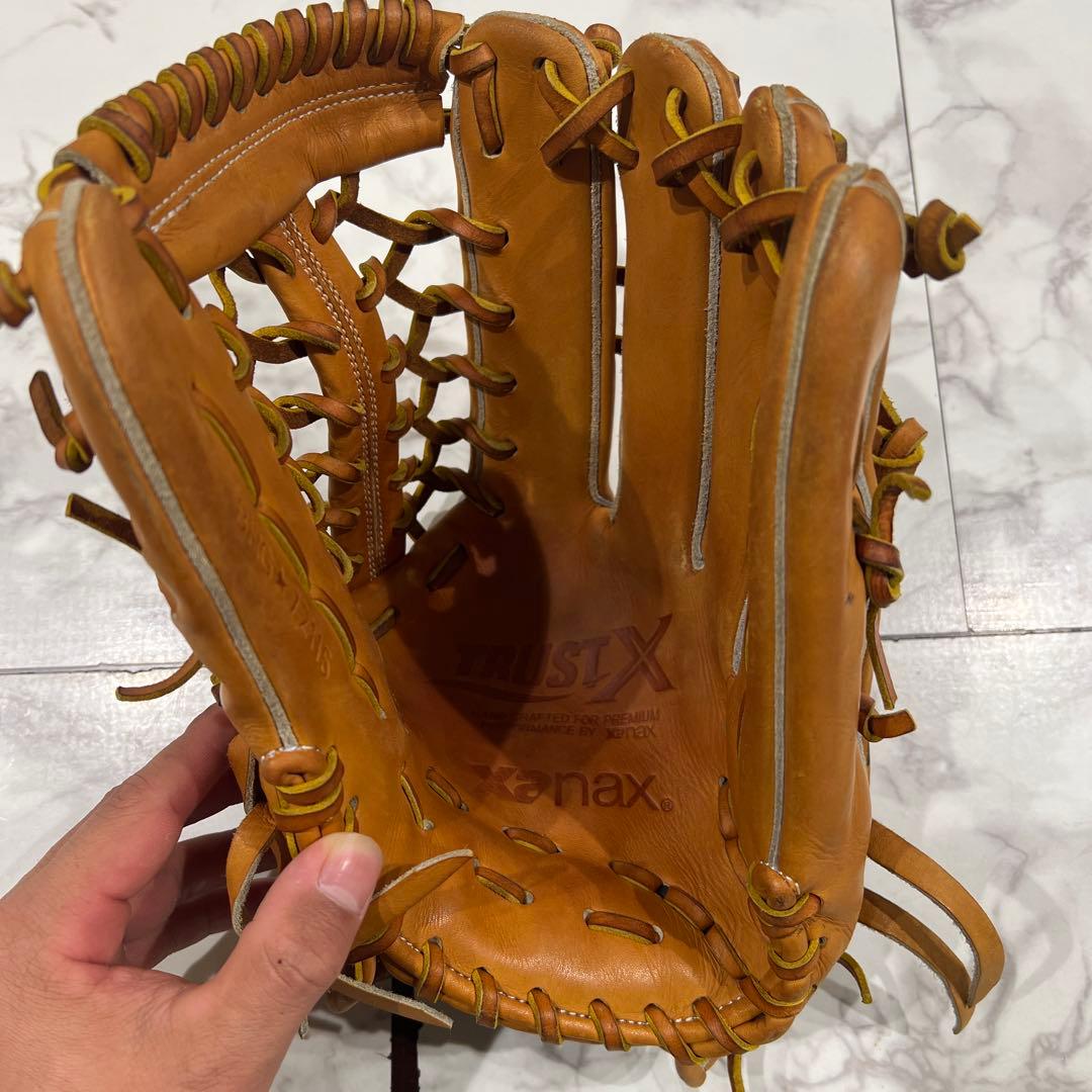 ザナックス硬式グローブ 右投げ用 タン色