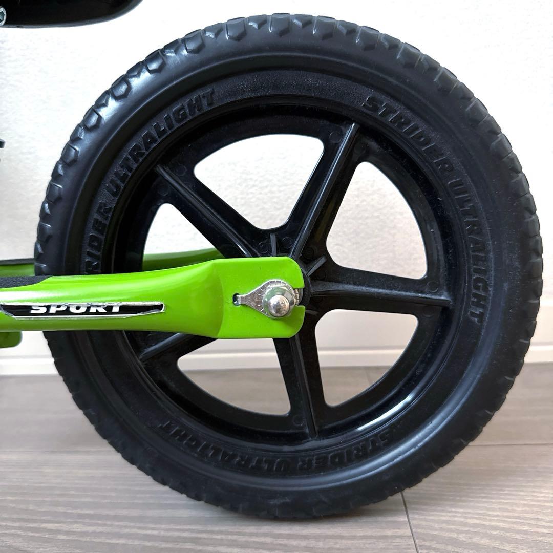 STRIDERストライダーグリーンスポーツモデルSPORT 12インチカバー付き
