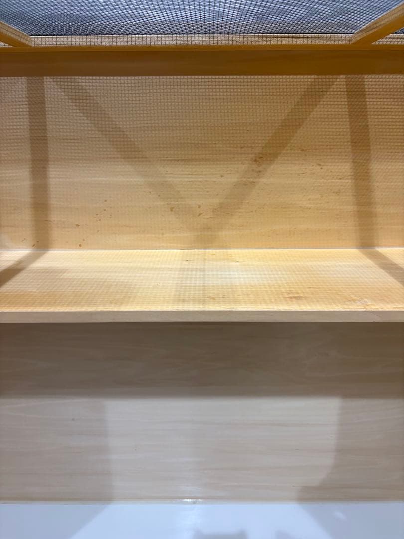 FandK木製飼育ケージ アルミサッシ スライドドア