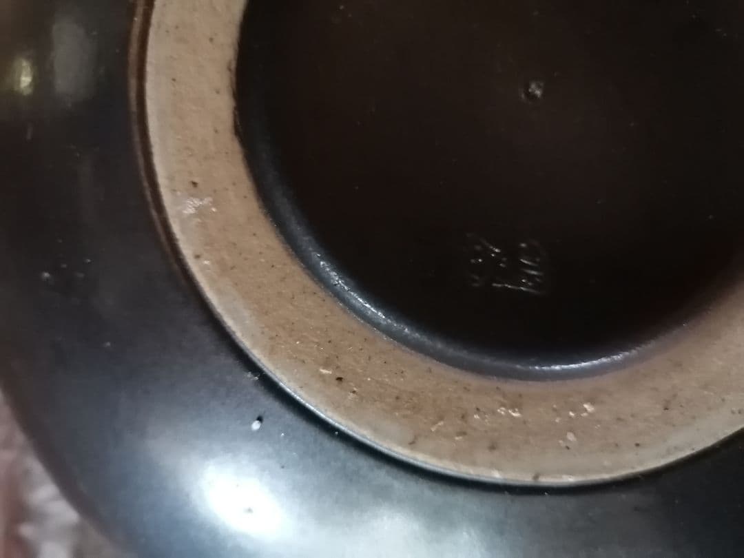 ‼️高級品‼️　萬古焼　陶器 花瓶 グリーンとブラック