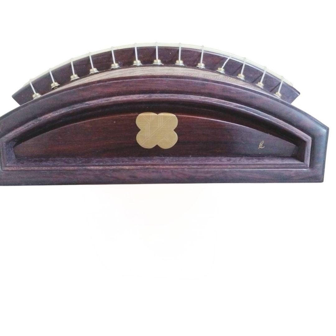 特選 高級琴 箏 13弦 くり甲 綾杉彫り 玉縁包み柏葉