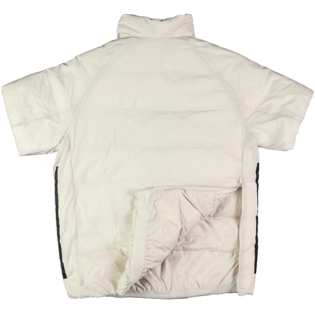 【L】秋冬 アディダス ゴルフ 保温 撥水 ハイネック 半袖ダウンジャケット